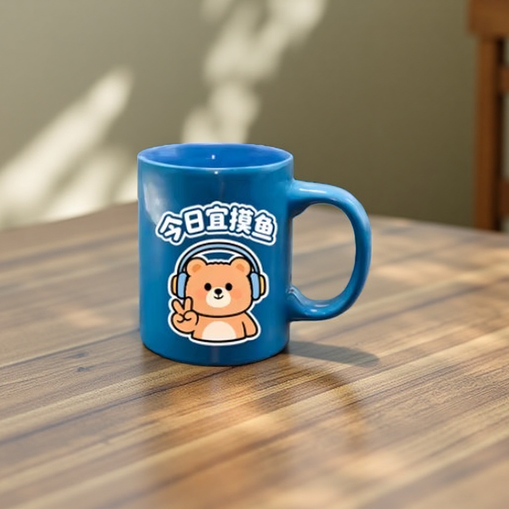 精选牛奶杯手握陶瓷杯卡通马克杯家用简约可爱搞笑设计感水杯批发