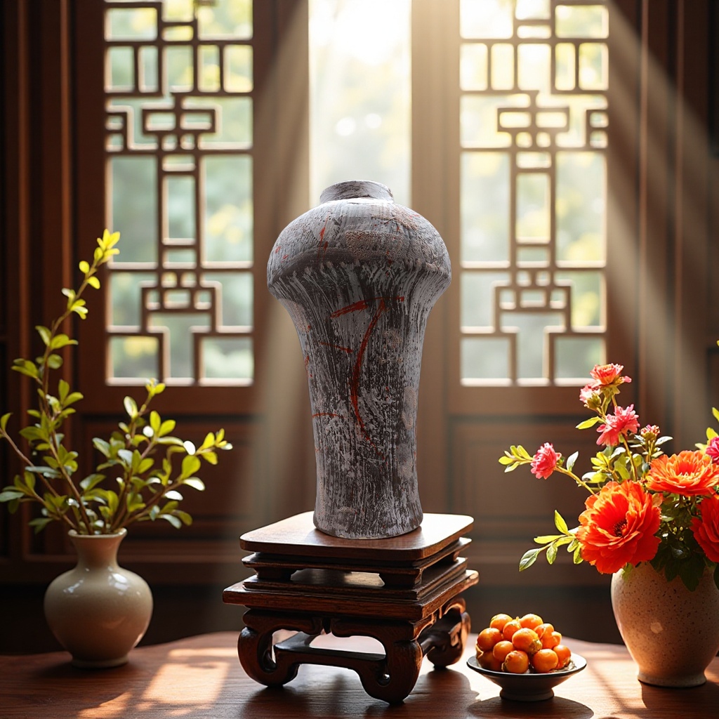 High-temperature ceramic handcrafted vase ornaments for home decoration, housewarming gifts 05003 Application Scenario