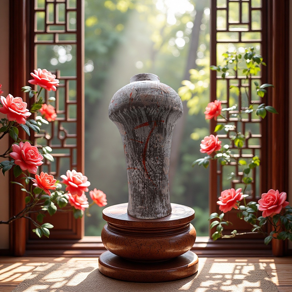 High-temperature ceramic handcrafted vase ornaments for home decoration, housewarming gifts 05003