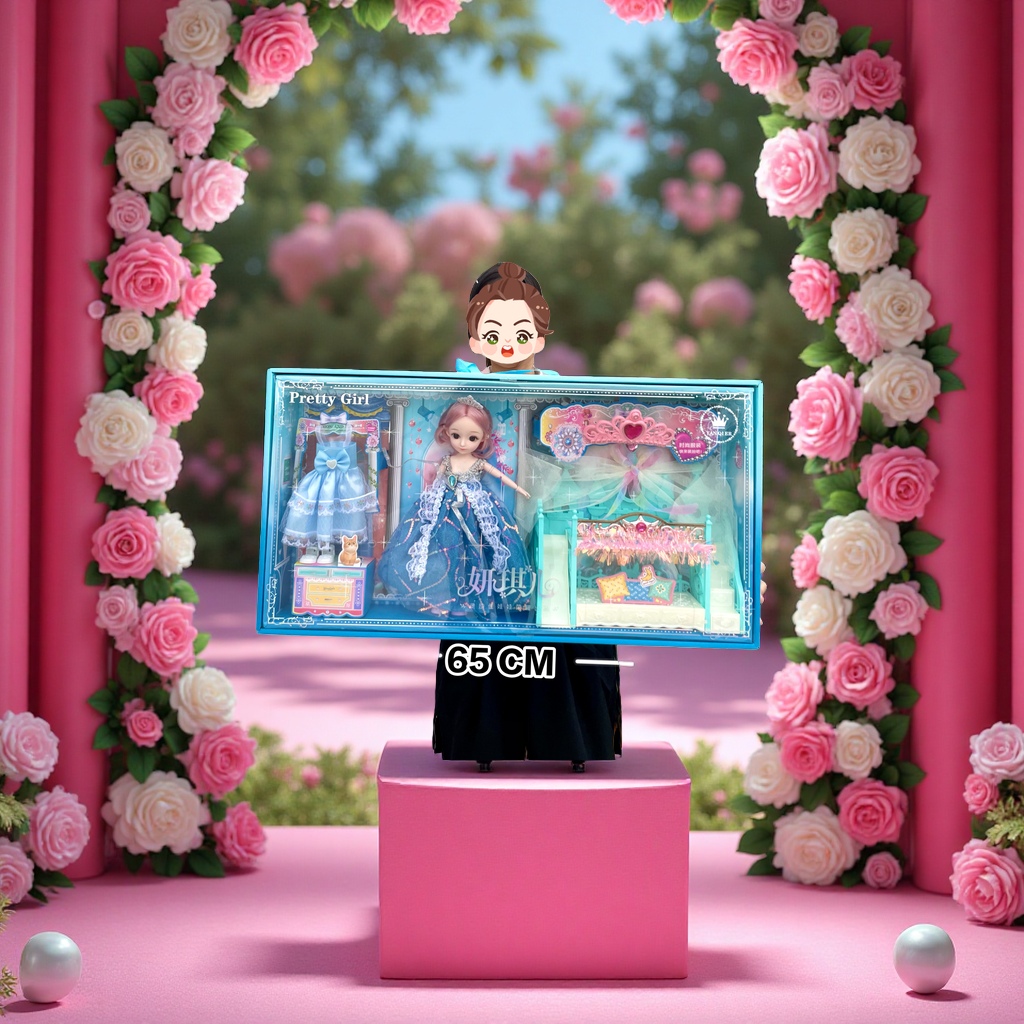 芭巴比洋娃娃女孩仿真公主娃娃女孩过家家场景玩具机构大礼盒礼品细节图
