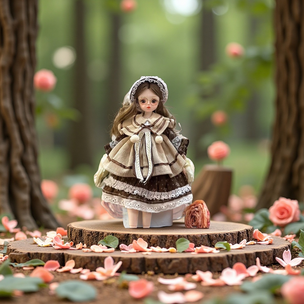 森系高颜值30厘米洋娃娃6分BJD娃衣套装女孩单个玩偶公主公仔玩具白底实物图