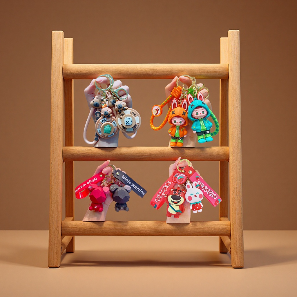 情侣挂饰书包挂件配饰公仔卡通钥匙扣礼品可爱玩偶批发汽车钥匙链