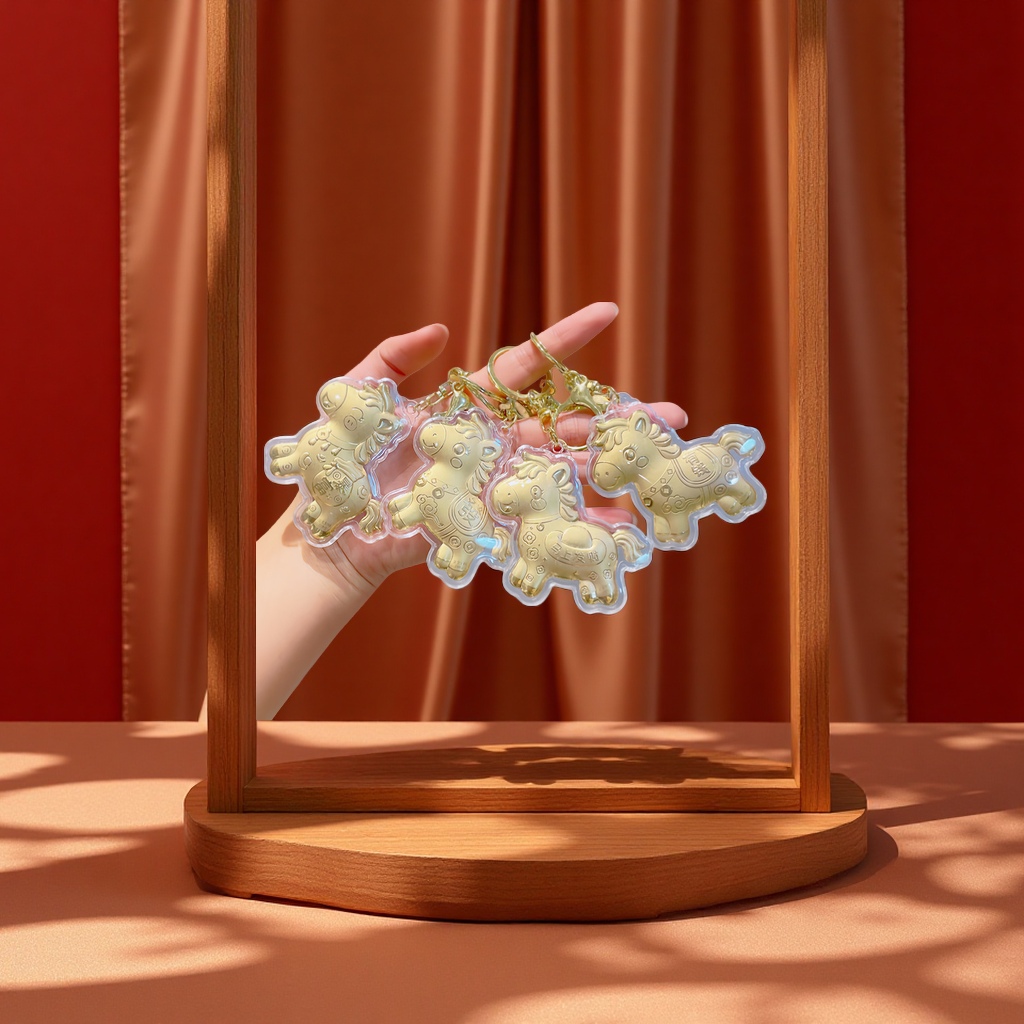 马上有钱小马挂件包包挂饰马年钥匙扣小礼品新年小礼物摆摊小商品