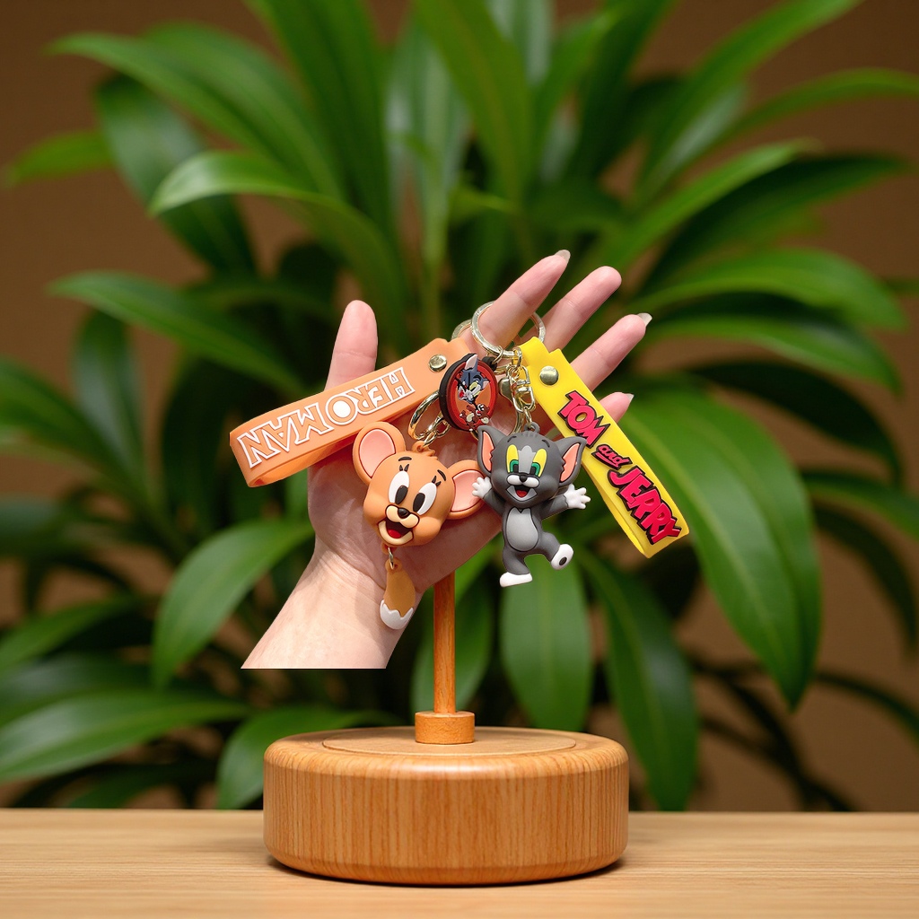 卡通公仔钥匙链可爱情侣汽车钥匙挂件背包挂饰PVC礼品钥匙扣批发产品图