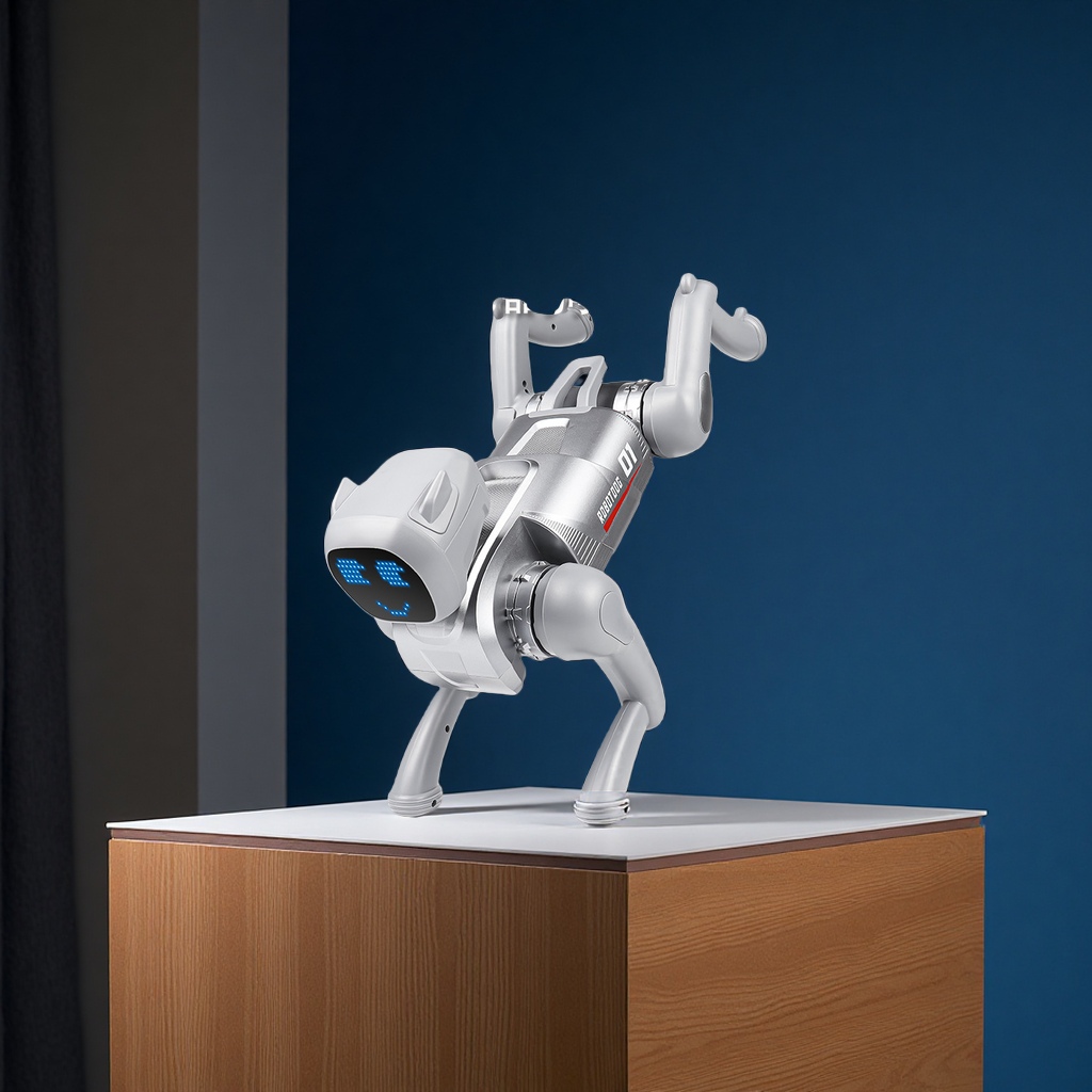 可对话真AI智能机器狗八轮特技机械狗遥控智能机器人儿童玩具