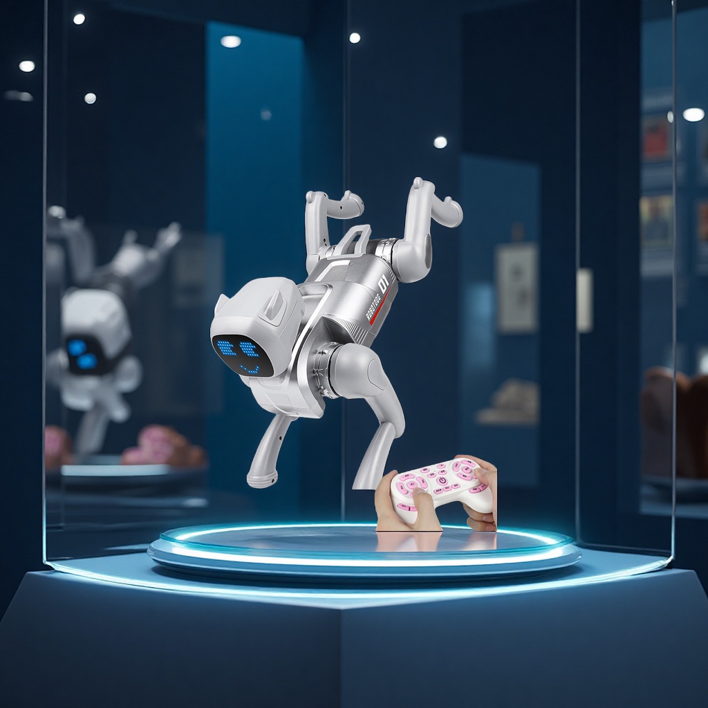 可对话真AI智能机器狗八轮特技机械狗遥控智能机器人儿童玩具细节图