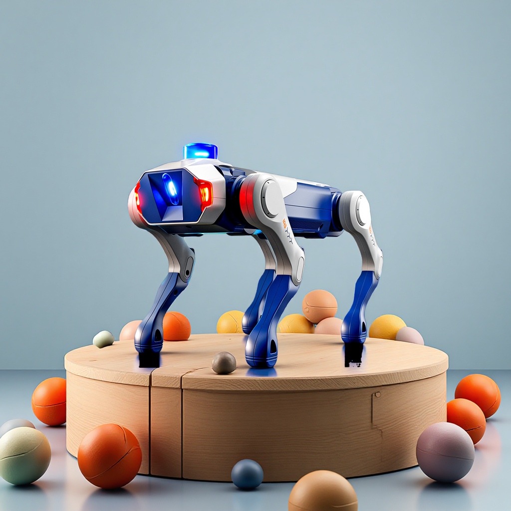 可对话真AI智能机器狗八轮特技机械狗遥控智能机器人儿童玩具白底实物图