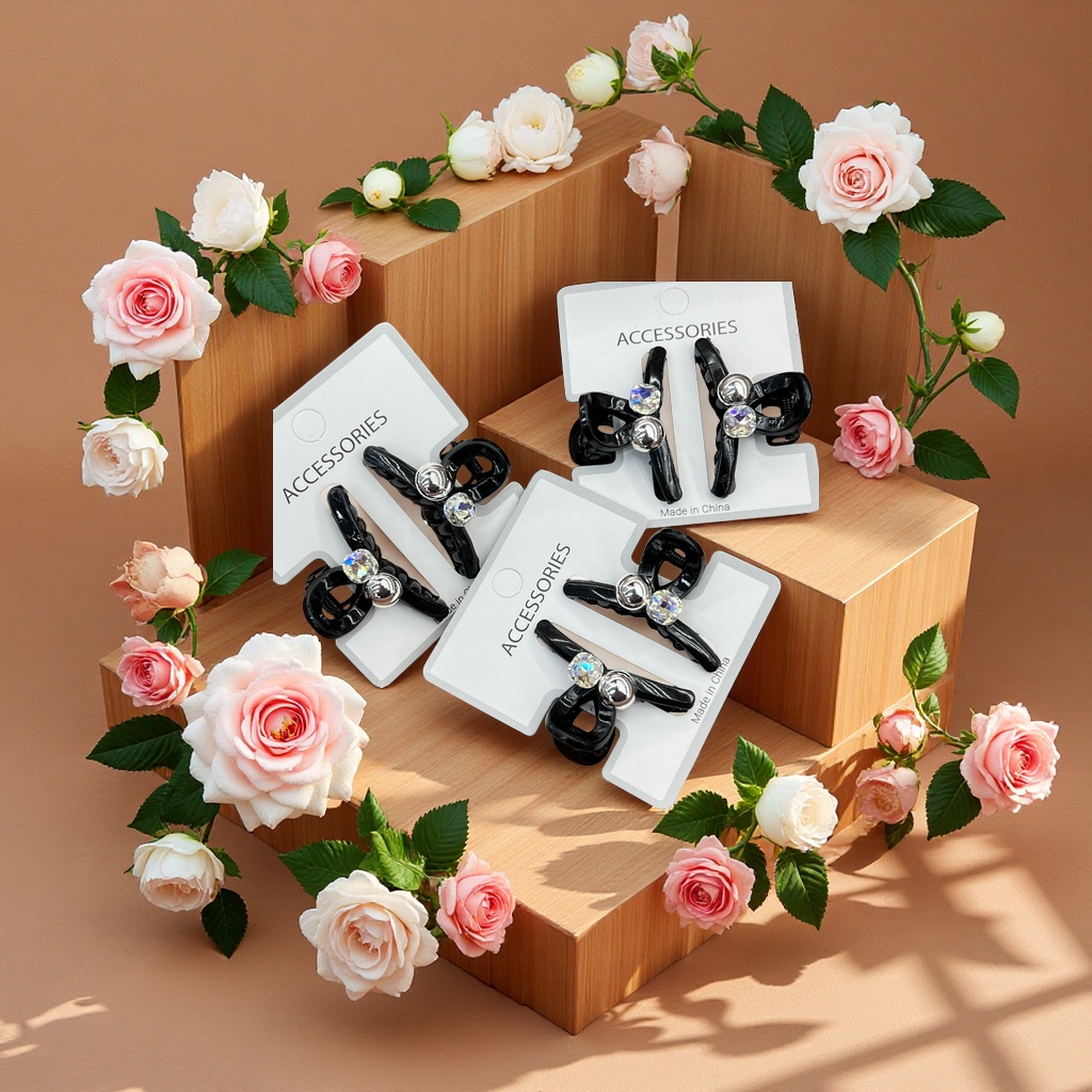 时尚头饰小抓夹对装 优雅百搭发夹潮流装饰发饰