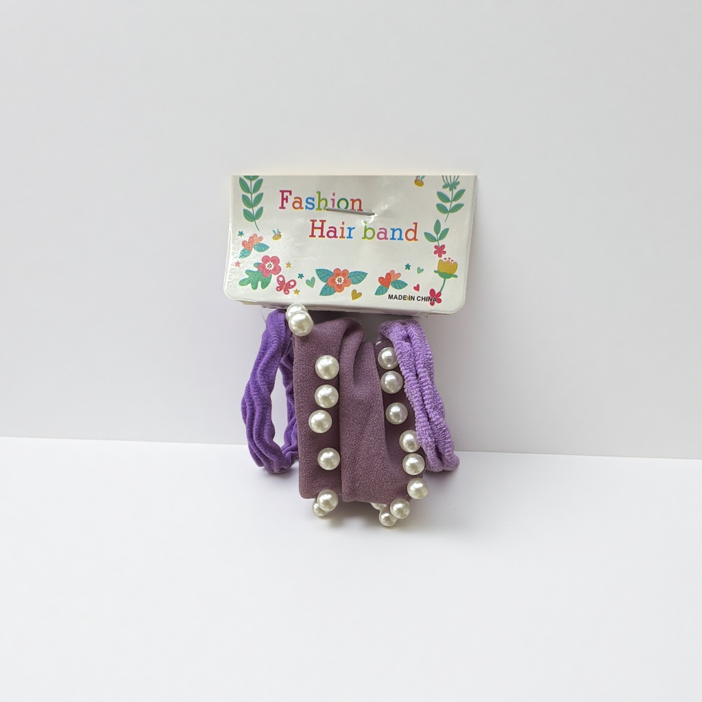 2026 new style 3 high-elasticity headband hair ties with upper clips, exclusively for export. The price per clip is 0.68 yuan Item Picture