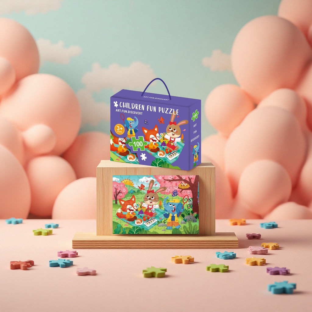 Children's educational toy jigsaw puzzle 120 pieces for early education, developing intelligence and cultivating concentration Item Picture