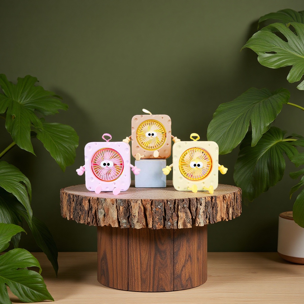 学生户外挂脖手持小风扇便携充电式清凉降温神器产品图