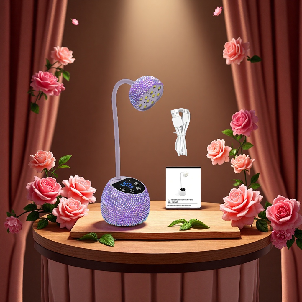 Desktop battery-powered induction nail lamp is a tool for rapid curing of nail art