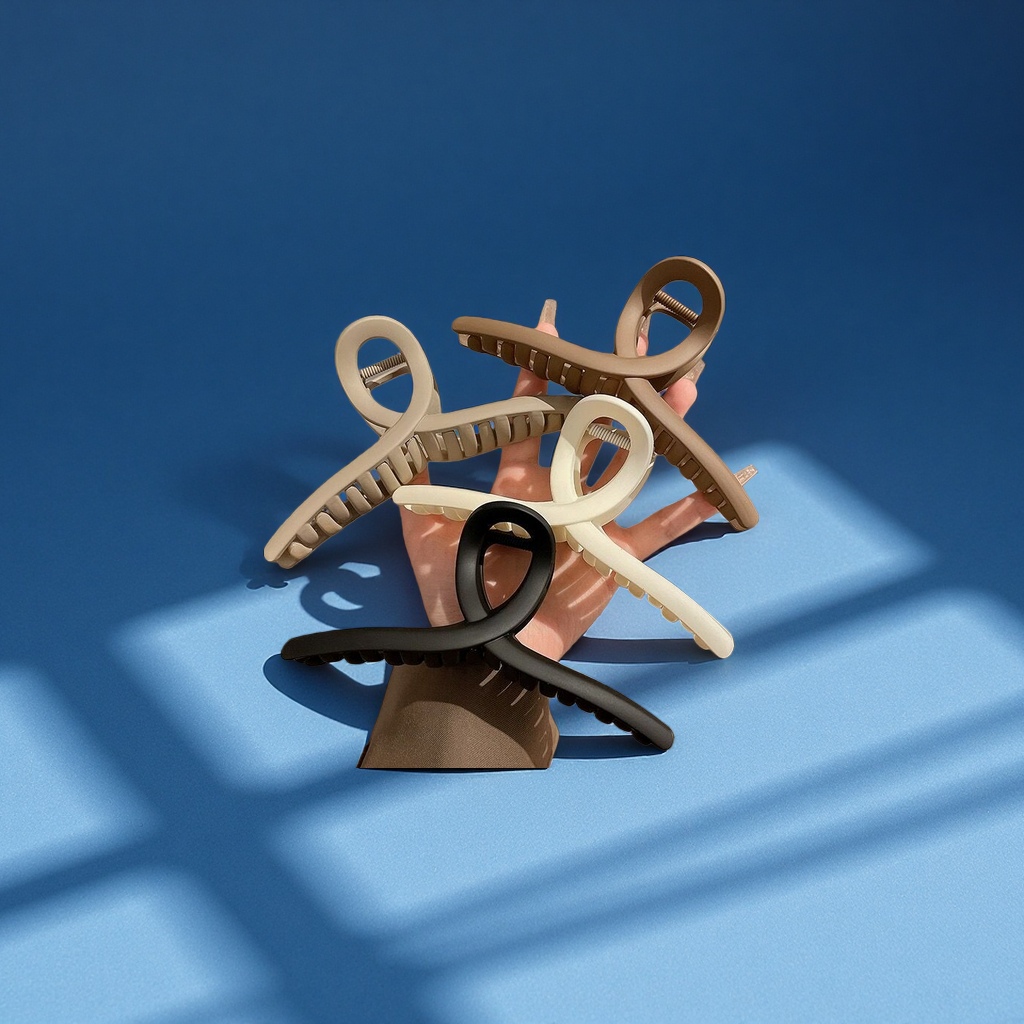 15cm特大号磨砂抓夹夏季后脑勺鲨鱼夹高级感气质高雅简约盘发夹子