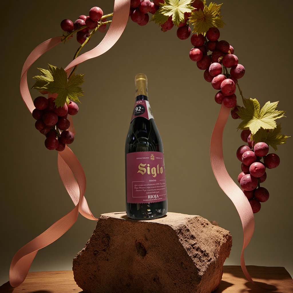 Premium Spanish dry red siglo wine from the Rioja region Specification image