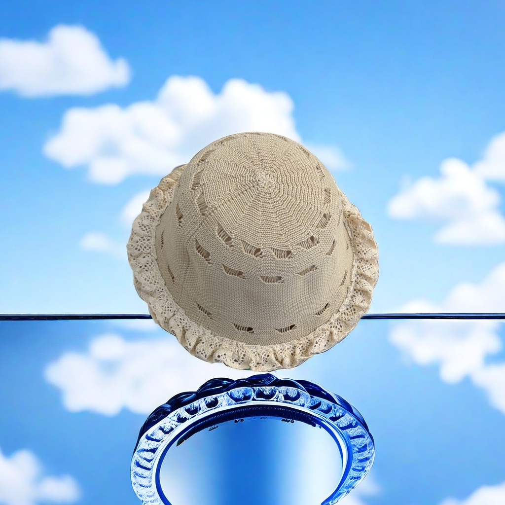 草帽遮阳女款大檐防晒透气休闲度假帽细节图