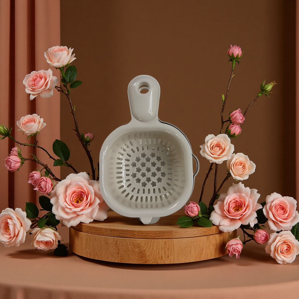 手柄沥水篮厨房洗菜篮沥水沥干蔬菜水果专用