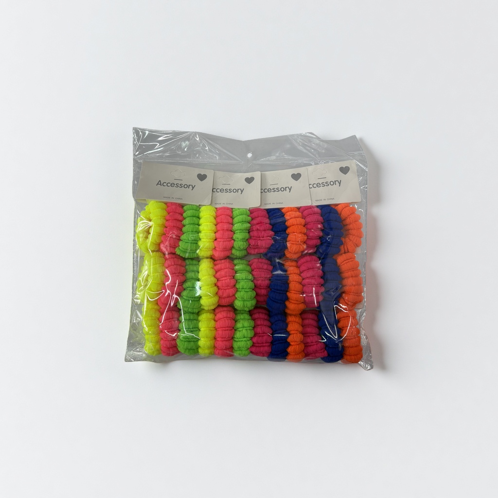 Three popular lantern rings for foreign trade, each pack contains 36 pieces, high-elasticity towel rings, hair ties, fashionable hair bands and hair accessories details Picture