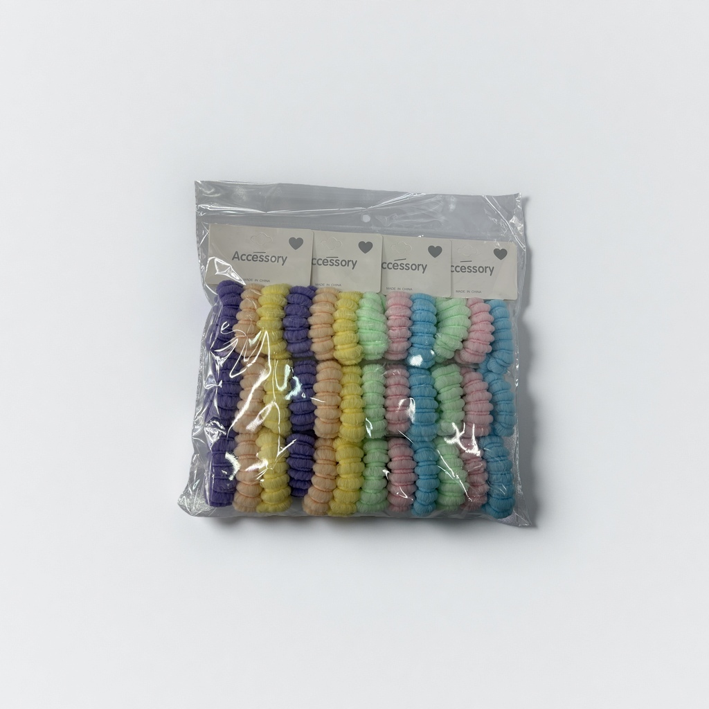 Three popular lantern rings for foreign trade, each pack contains 36 pieces, high-elasticity towel rings, hair ties, fashionable hair bands and hair accessories