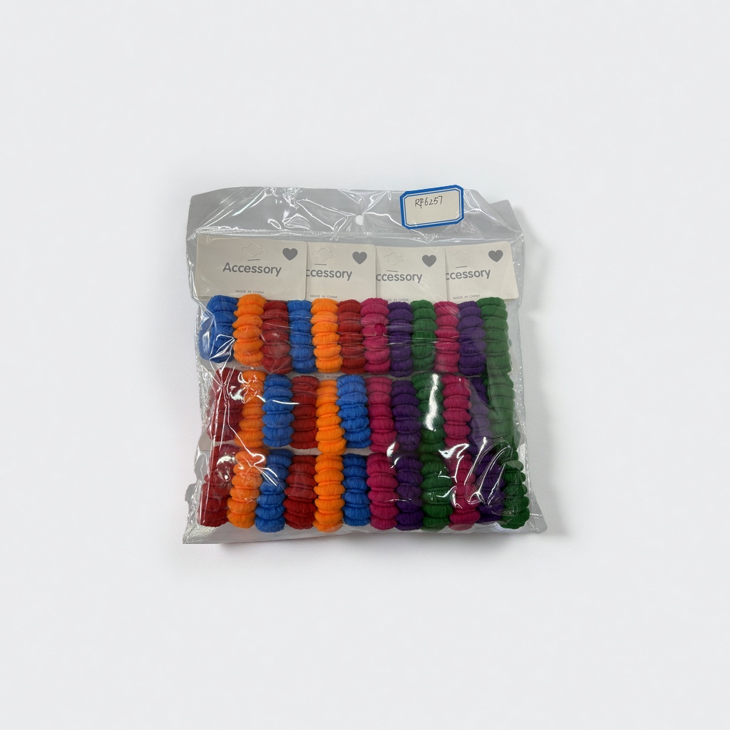 Three popular lantern rings for foreign trade, each pack contains 36 pieces, high-elasticity towel rings, hair ties, fashionable hair bands and hair accessories Specification drawing
