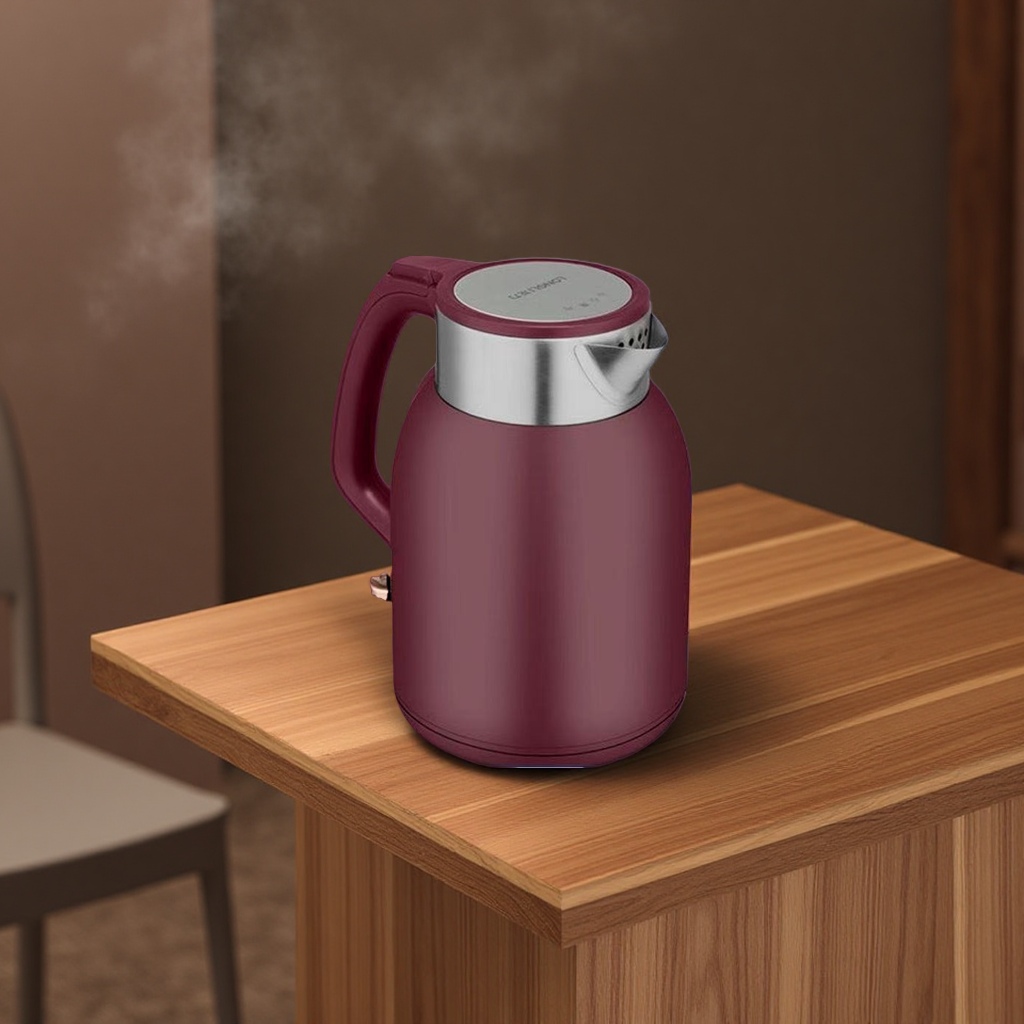 Huali HL-9836 heat preservation 2L large-capacity 304 stainless steel electric kettle, double-layer anti-scald household appliance, kitchen appliance Application Scenario