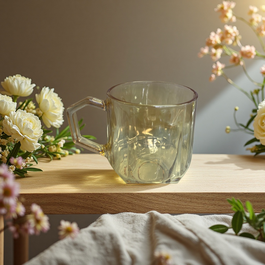 Shatter-proof, heat-resistant, large-capacity household and office water cup details Picture