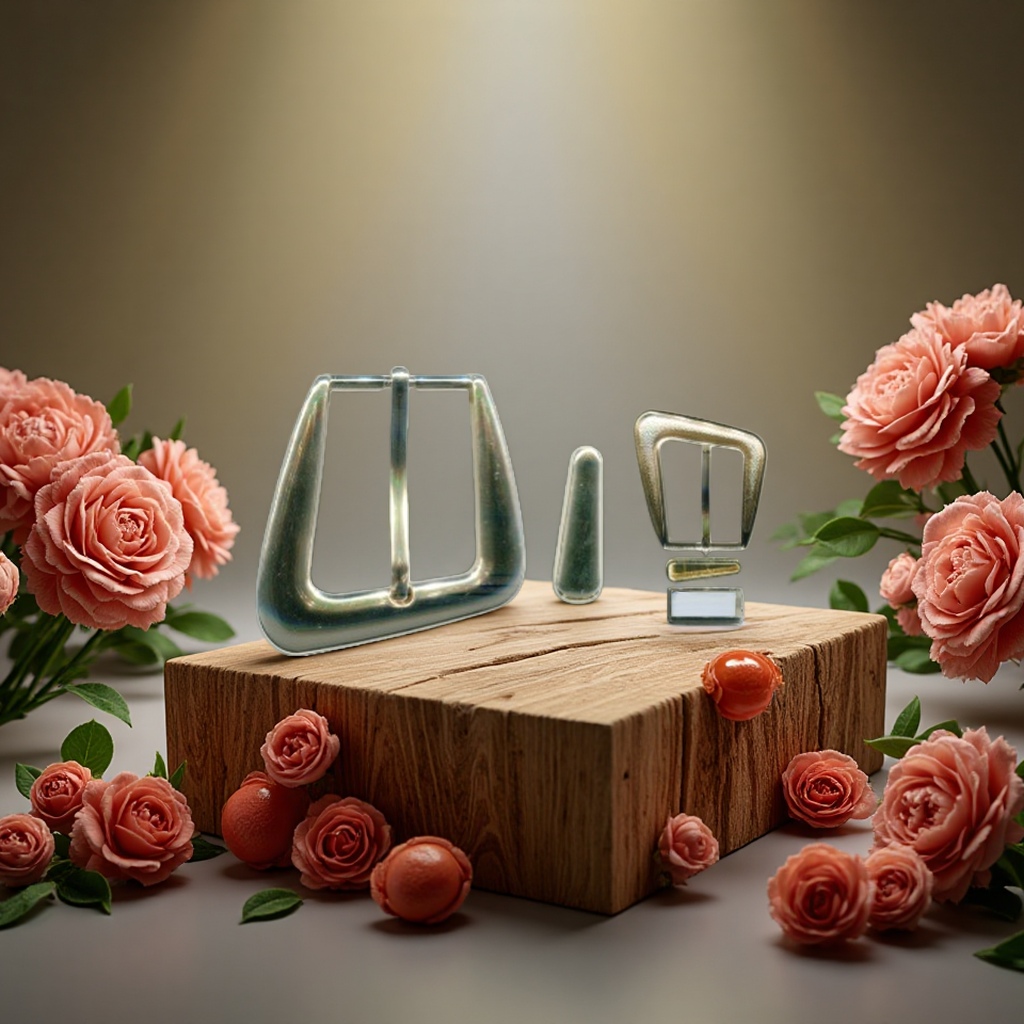 3cm belt buckle 2-piece set, women's metal belt buckle, simple and fashionable new style details Picture