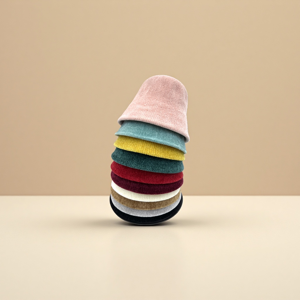 The thickened bucket knitted hat and winter warm woolen hat are versatile for women in winter Specification image