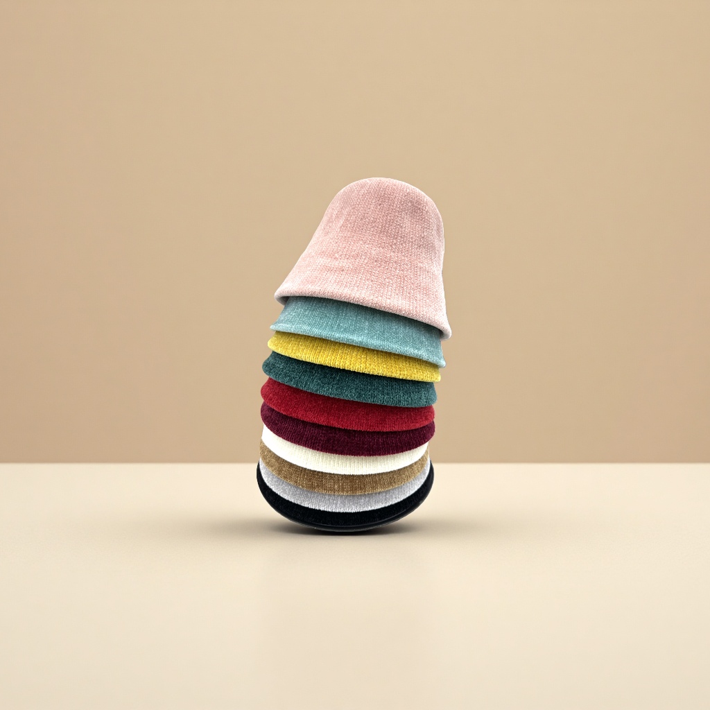The thickened bucket knitted hat and winter warm woolen hat are versatile for women in winter Application Scenario