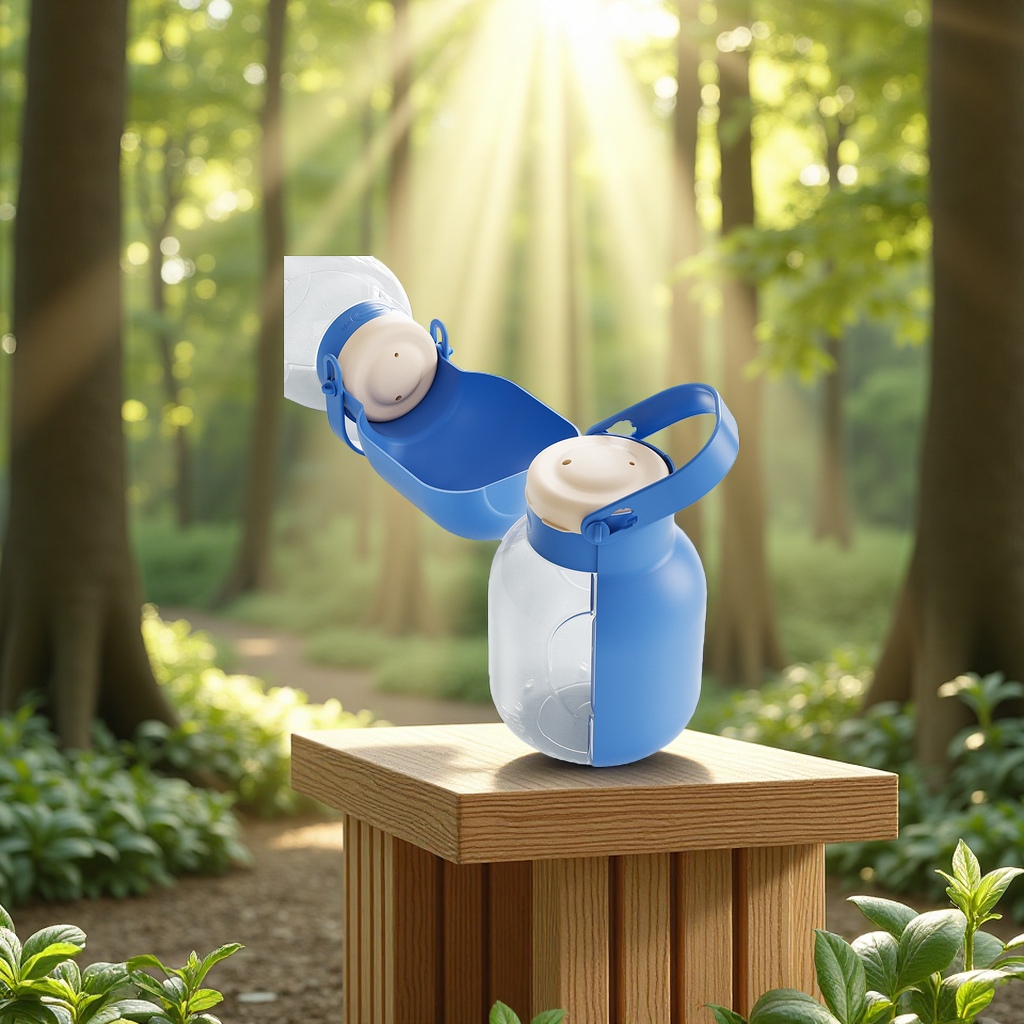 Dog outdoor water cup, dog water bottle, two-in-one portable pet outdoor water dispenser, ton ton bucket, drinking portable cup Specification image