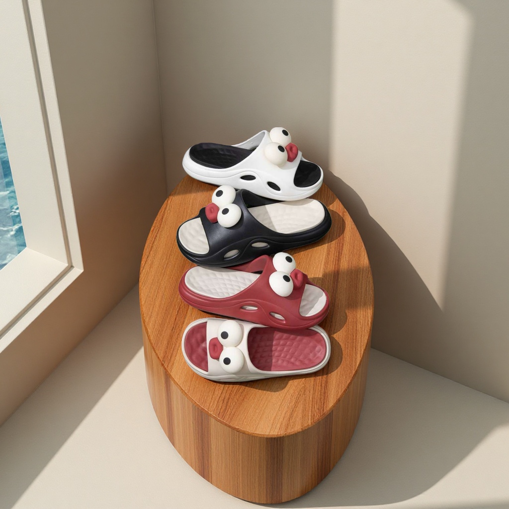 Summer anti-slip home shoes, plastic slippers, women's and men's outdoor sports slippers Specification image