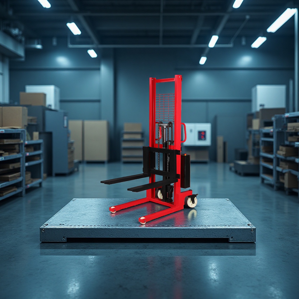 Manual hydraulic stacker, 1-ton, 2-ton electric forklift, stacker forklift, hardware tools, transportation and handling equipment. 090412529