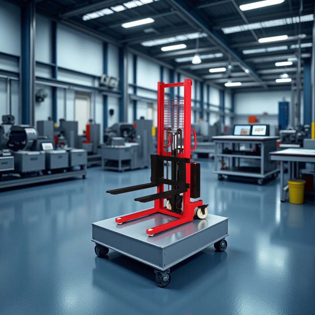 Manual hydraulic stacker, 1-ton, 2-ton electric forklift, stacker forklift, hardware tools, transportation and handling equipment. 090412529 details Picture