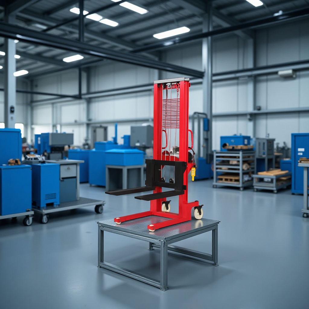 Manual hydraulic stacker, 1-ton, 2-ton electric forklift, stacker forklift, hardware tools, transportation and handling equipment. 090412529 Application Scenario