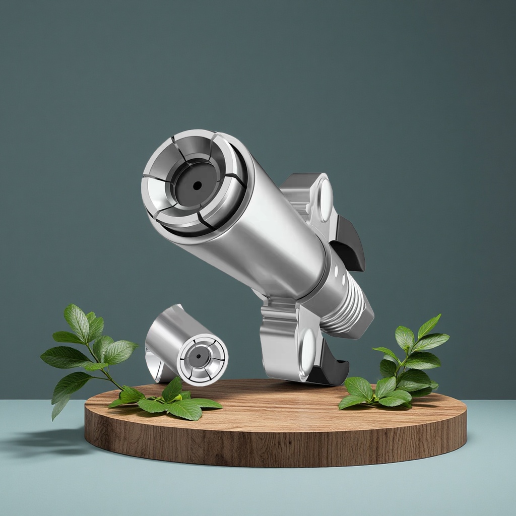 Double-handled gear lock clamp type high-pressure oil injector, new style grease nozzle, electric and manual grease nozzle Specification image