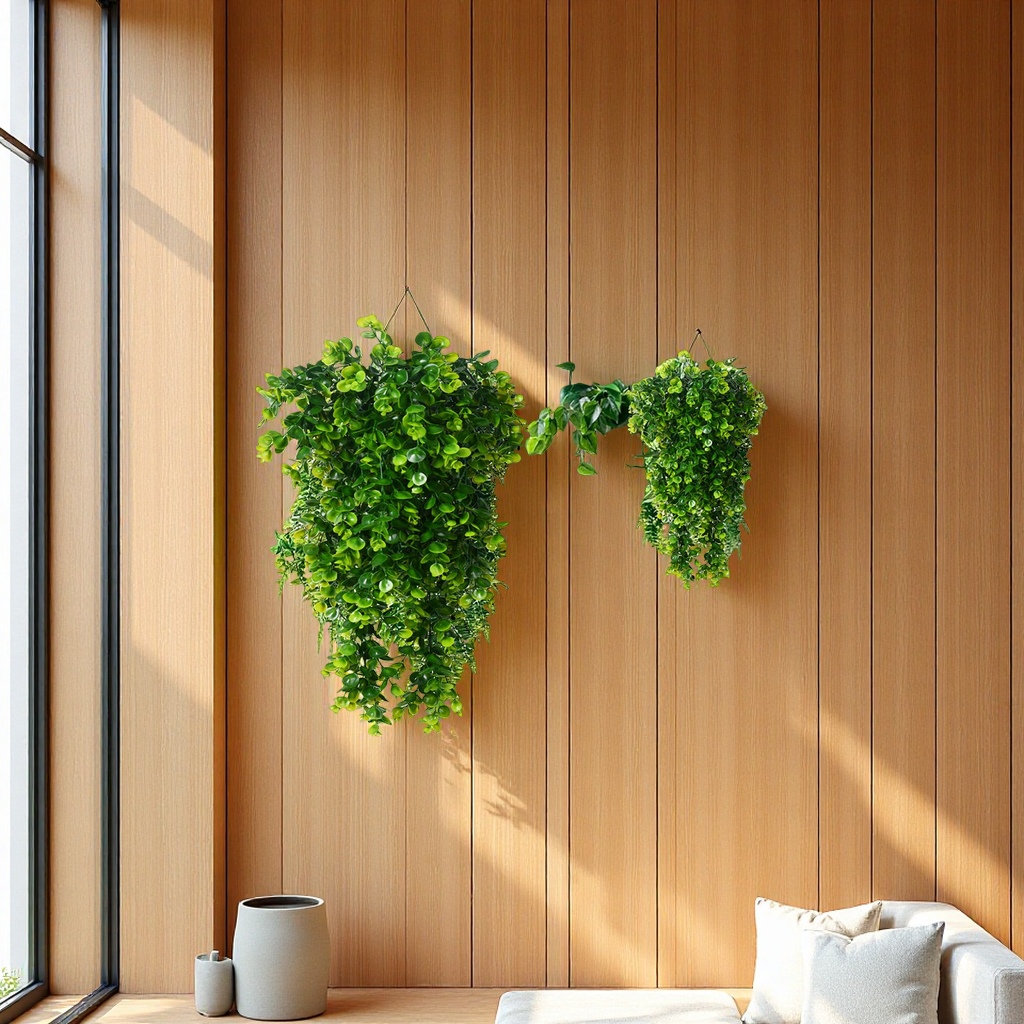 Cross-border artificial vine eucalyptus wall-hung artificial green plants, home outdoor decoration flower false hanging plant vines Specification image