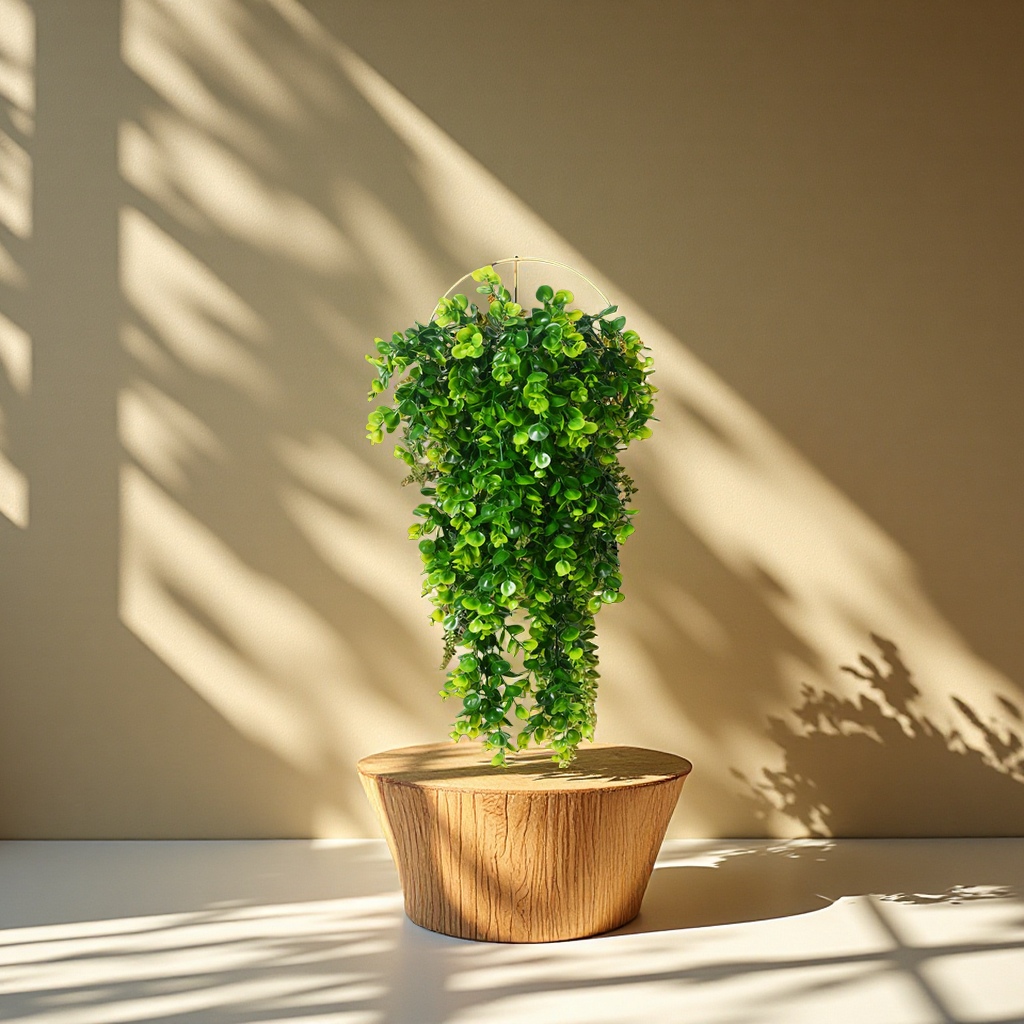 Cross-border artificial vine eucalyptus wall-hung artificial green plants, home outdoor decoration flower false hanging plant vines Application Scenario