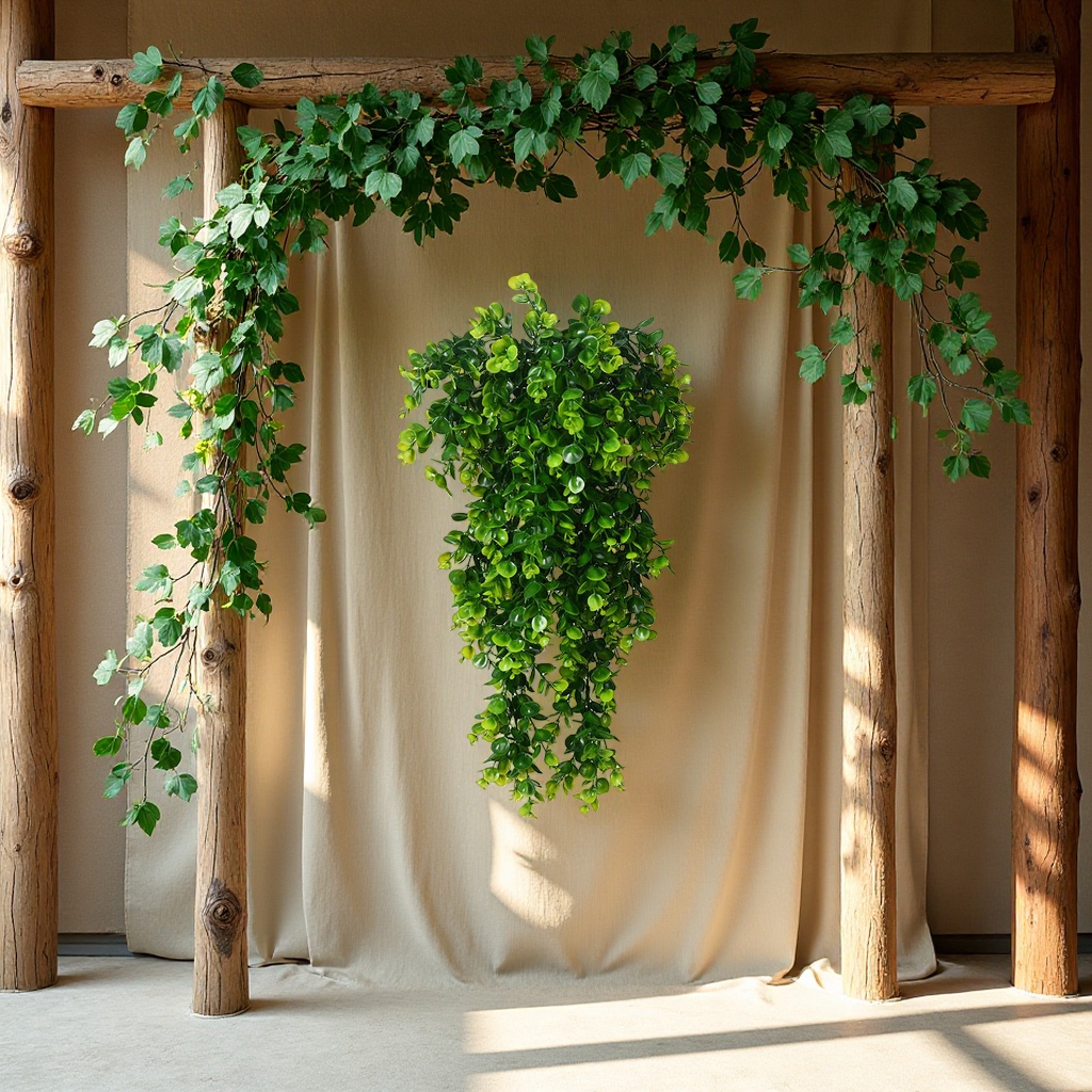 Cross-border artificial vine eucalyptus wall-hung artificial green plants, home outdoor decoration flower false hanging plant vines Item Picture