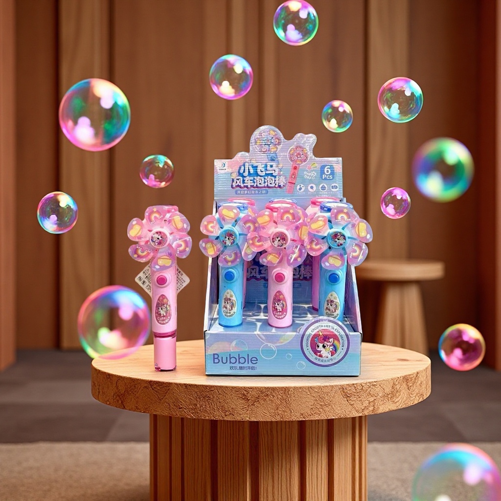 Cool windmill bubble machine with colorful bubbles is a must-have summer item details Picture