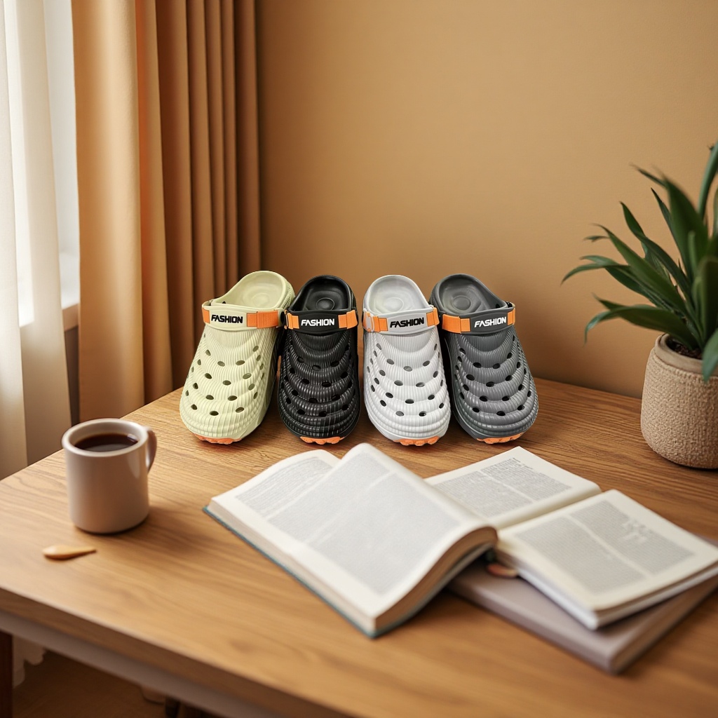 男式凉鞋实物图