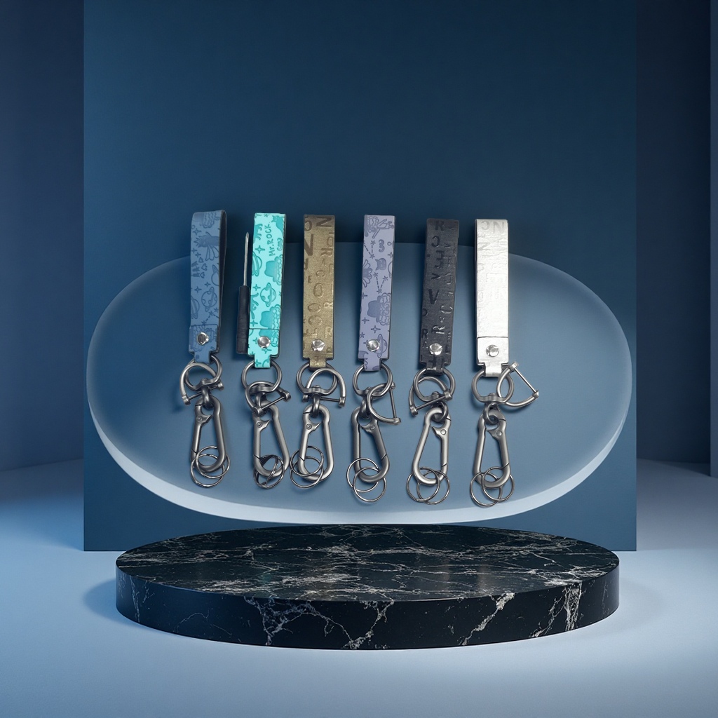 汽车钥匙扣多圈锌合金压铸钥匙圈钥匙链外贸亚洲欧洲东南亚非洲南美中亚中东时尚美观女生男生钥匙扣2198