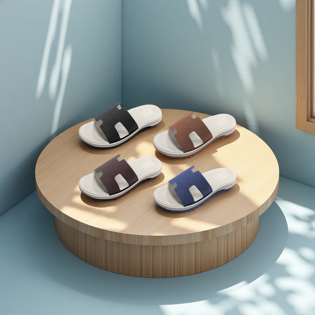 男式凉拖实物图