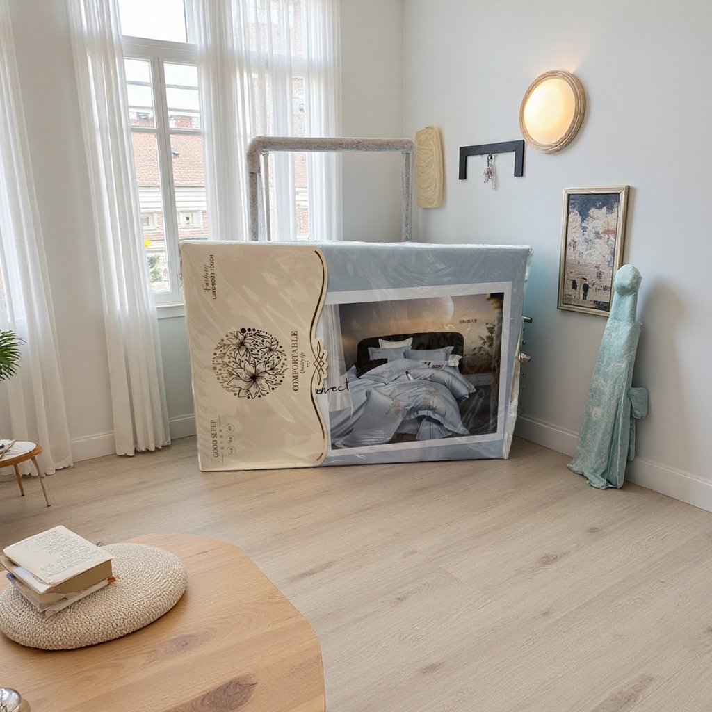 Yalan four-piece pure cotton bedding set is suitable for all seasons, comfortable, breathable and soft Application Scenario