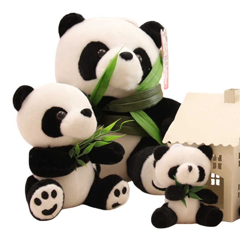 30 cm national trend plush toy bamboo leaf Panda doll, cute doll, children's birthday gift panda wholesale