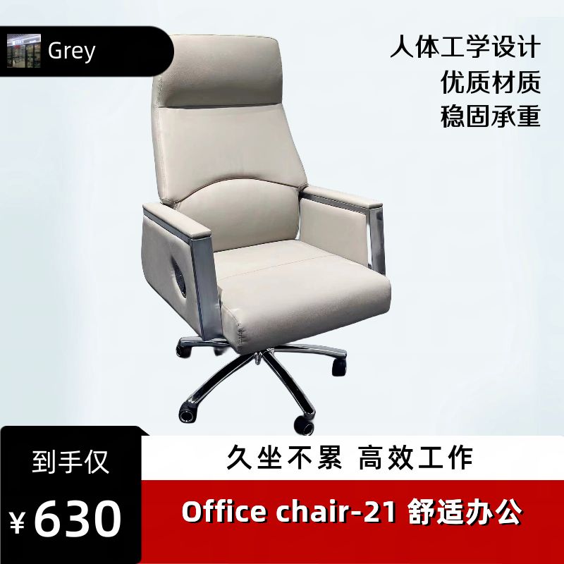 办公椅 Office chair-21 高级商务电脑椅 舒适座椅 高弹力海绵坐垫 轻松工作学习图