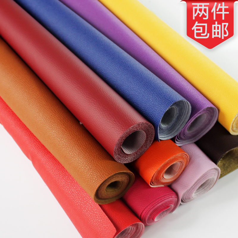 pu leather fabric, small lychee pattern artificial leather sofa, leather decoration soft package leather, imitation leather soft package hard package leather Specification image
