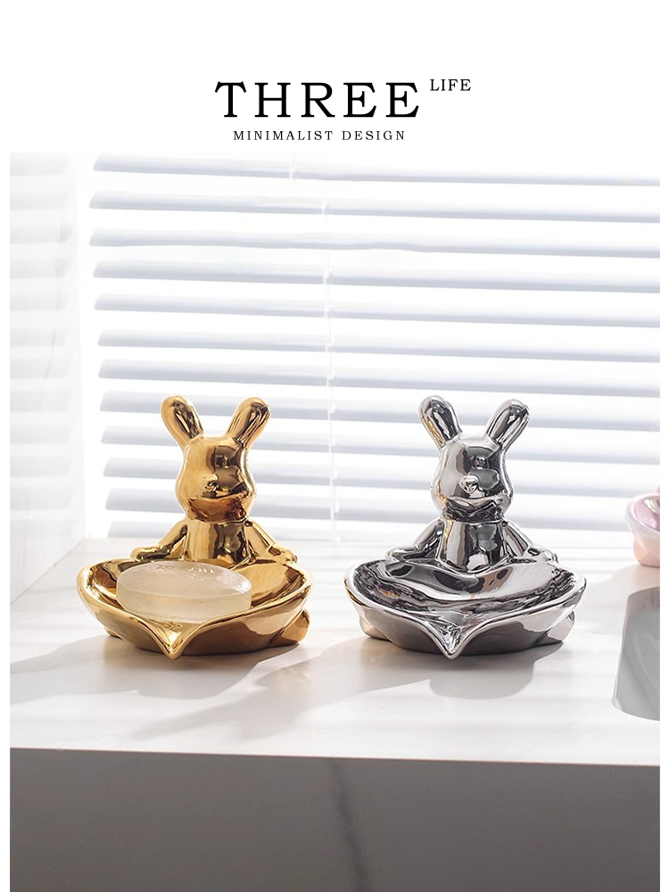 Tlife·Inform· Soap Box Creative Light Luxury Style Wall-mounted drainage rack without Drilling holes by Zhiyu Specification image