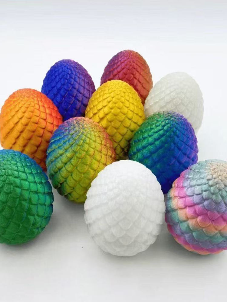 3D printed Viper egg realistic figurines, popular children's small gifts wholesale at street stalls, super cute viper eggs scattered Item Picture