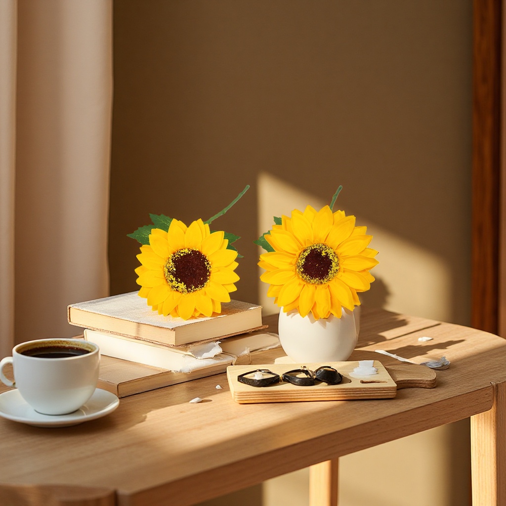 向日葵香薰蜡烛家居装饰客厅卧室氛围灯烛