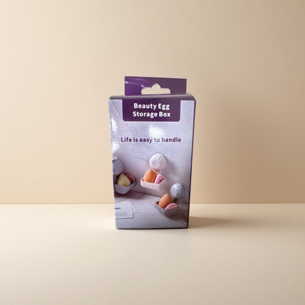 美妆蛋置物架防水防滑沥水收纳盒多层分隔简约浴室用品细节图