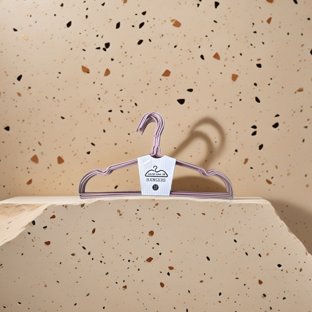 Simple clothes hanger, multi-functional anti-slip thickened plastic clothes hanger, home storage rack details Picture